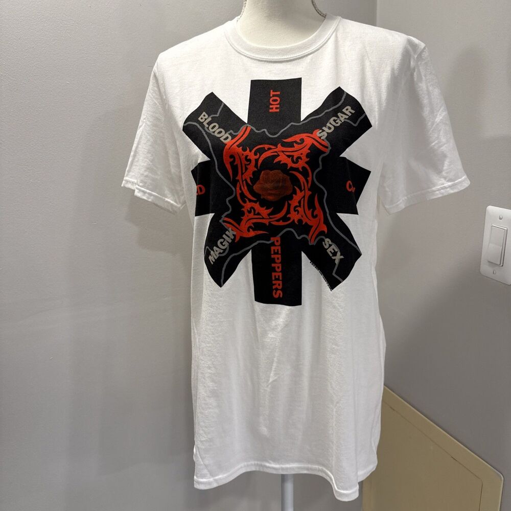 Red Hot Chili Peppers T-shirt Blood Sugar Sex Magic Medium White RHCP